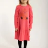 Dyrbirdy Dress Bright Pink FULL ROED PANDA