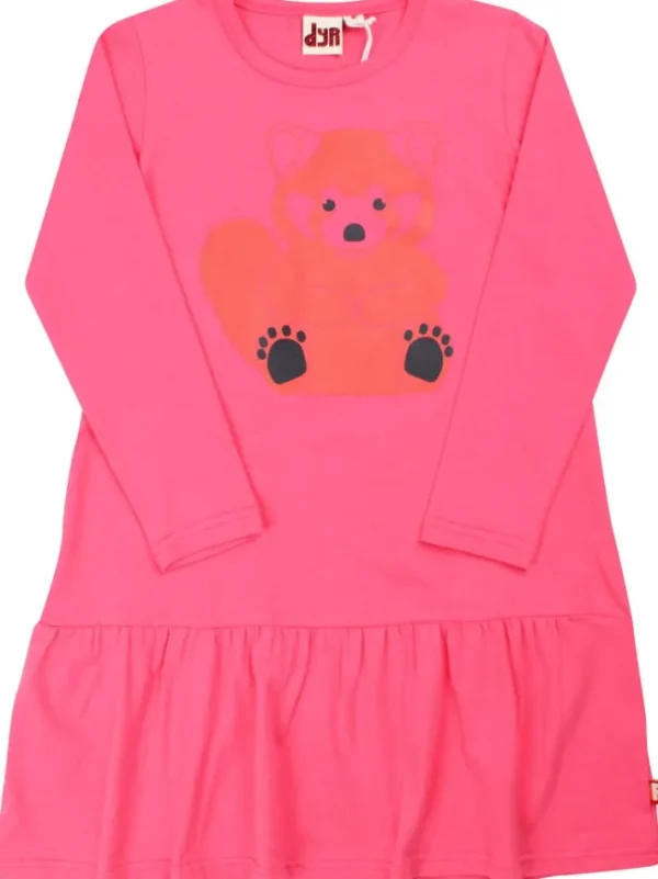 Dyrbirdy Dress Bright Pink FULL ROED PANDA