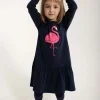 Dyrbirdy Dress Dark Navy FLAMINGO