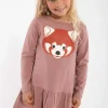 Dyrbirdy Dress Dk Rose Beige ROED PANDA