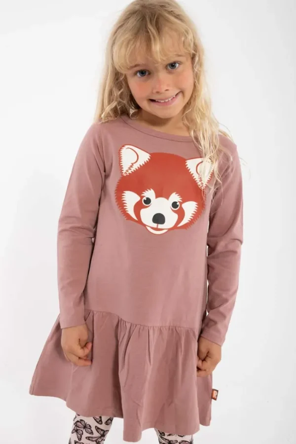 Dyrbirdy Dress Dk Rose Beige ROED PANDA