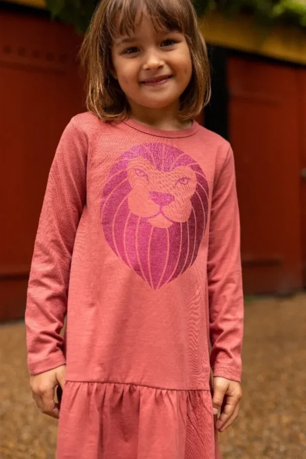 Dyrbirdy Dress Dk Rose LØVE