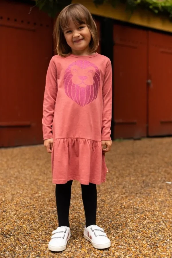 Dyrbirdy Dress Dk Rose LØVE