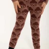 Dyrcheetah Leggings Red Wine ROED PANDA AOP