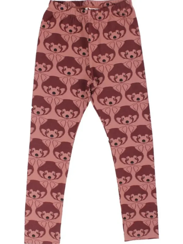 Dyrcheetah Leggings Red Wine ROED PANDA AOP