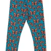Dyrcheetah Leggings Turquoise Flutter