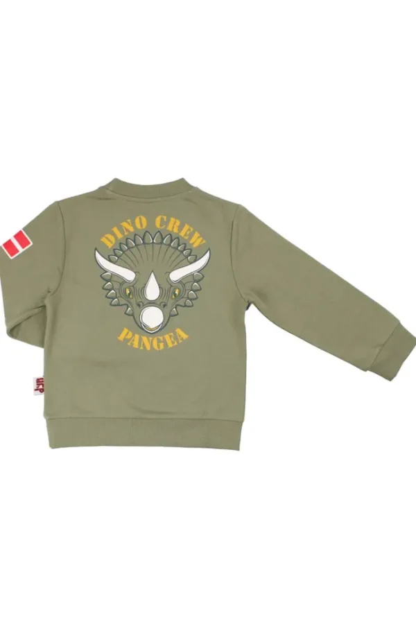 Dyrdino Crew Sweat Sage TRICERATOPS