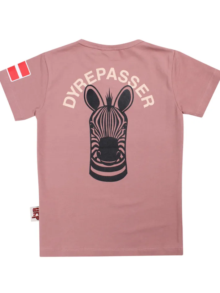 dyrepasser_tshirt_dk_rose_1.webp Dyrepasser T-shirt Dk Rose Beige ZEBRA