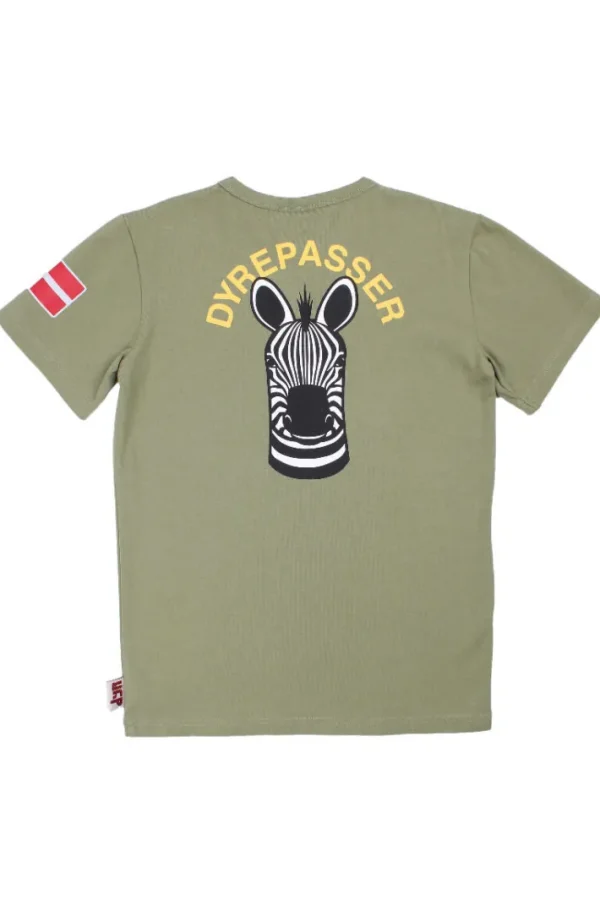 Dyrepasser T-shirt Sage ZEBRA