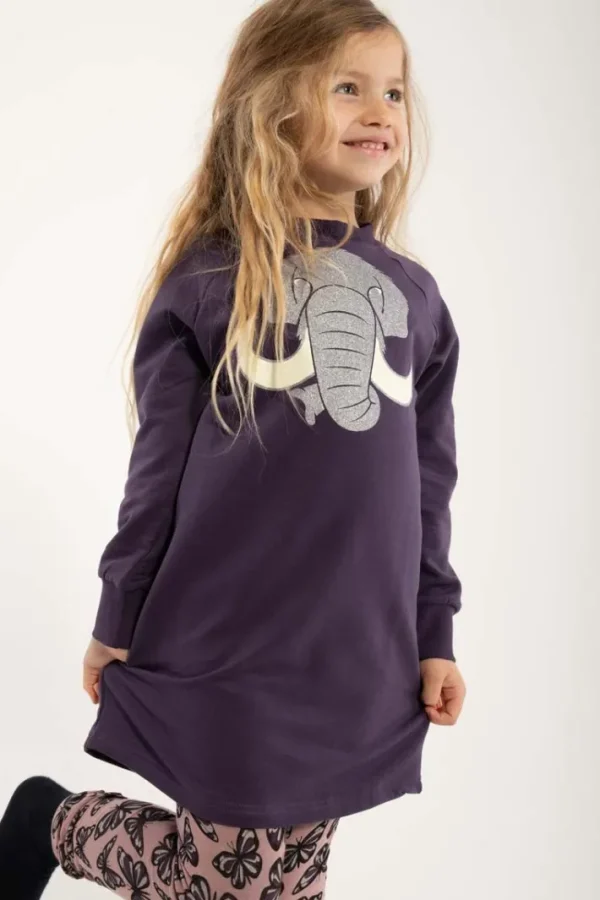 Dyrfurry Sweat Dress Black Mauve MAMMUT