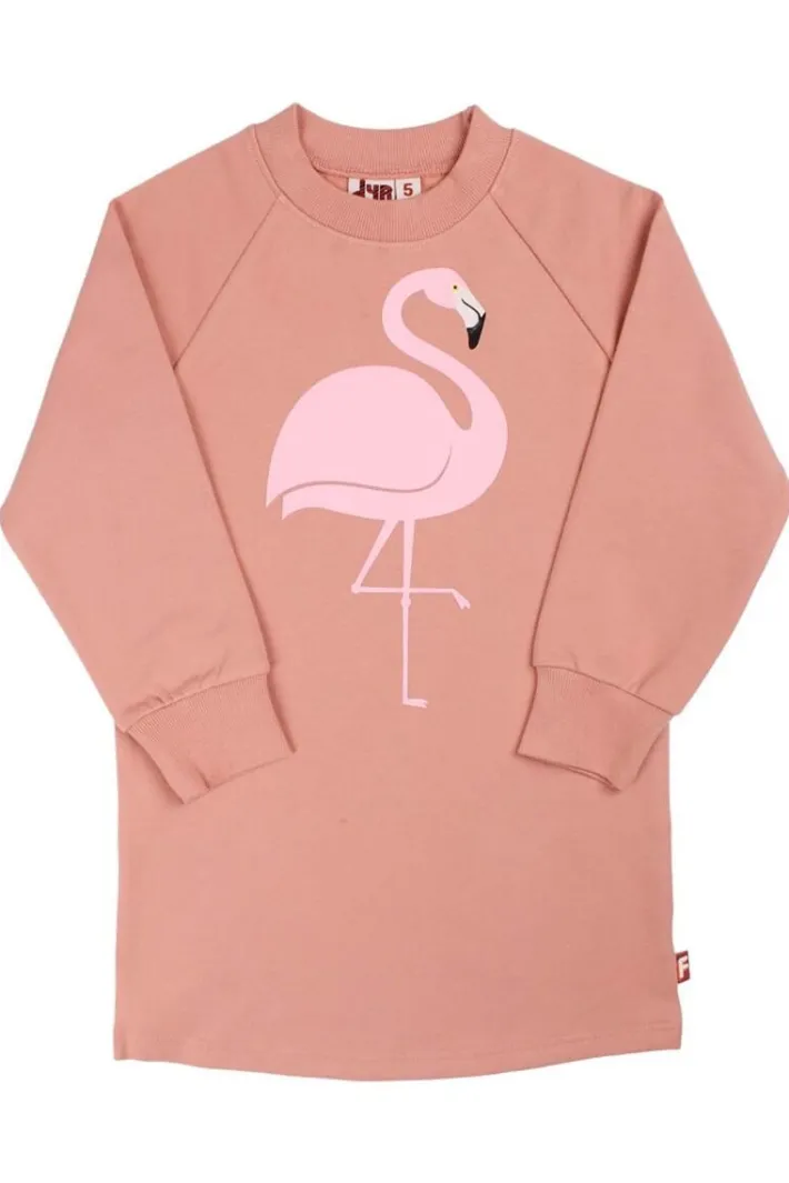dyrfurry_sweat_dress_rose_1.webp Dyrfurry Sweat Dress Rose beige FLAMINGO