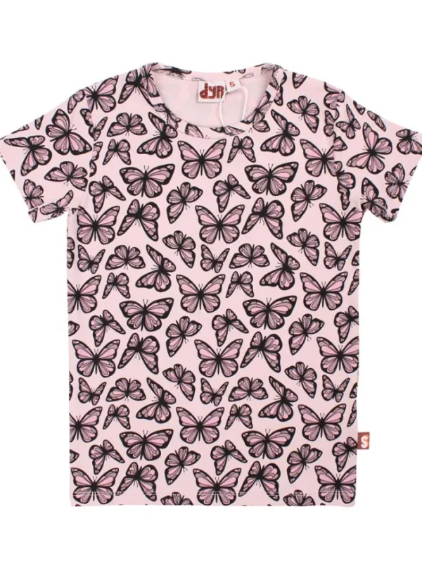 Dyrgrowl T AOP/STRIB Light Rose FLUTTER