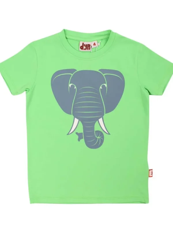 Dyrgrowl T Bright Green ELEFANT