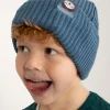 Dyrland Cotton Beanie Blue Grey