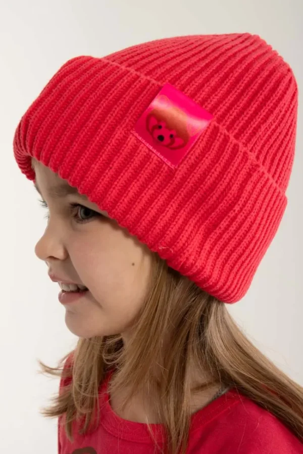 Dyrland Cotton Beanie Bright Pink
