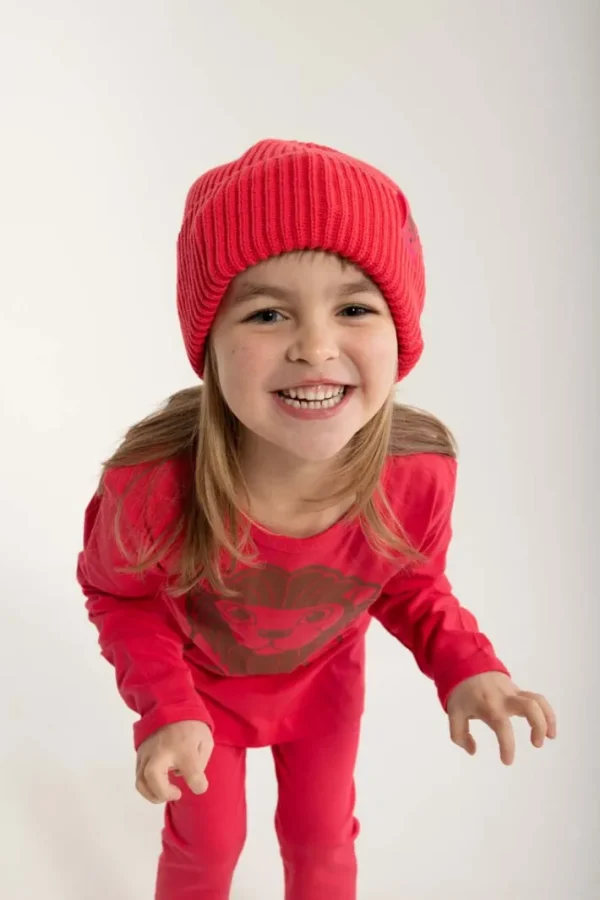 Dyrland Cotton Beanie Bright Pink