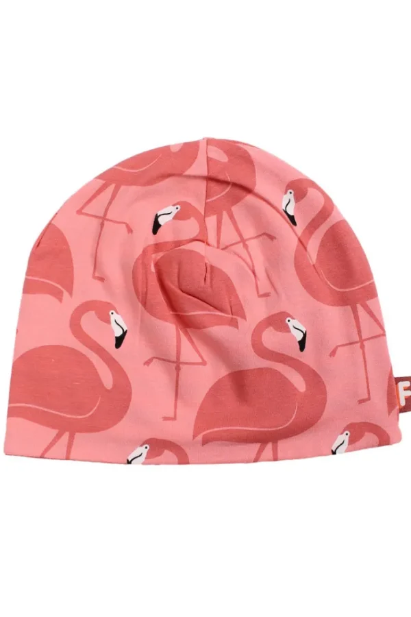 Dyrloeve Beanie Warm Rose/Coral FLAMINGOER (REVERSIBLE)