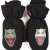 Dyrpaw Mittens Black T-REX