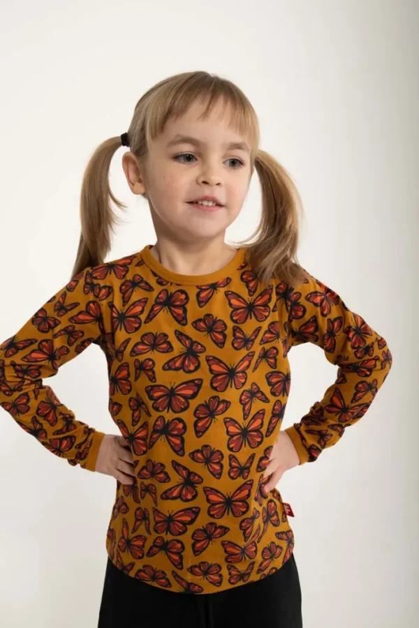 Dyrroar T AOP/STRIB Golden Honey FLUTTER