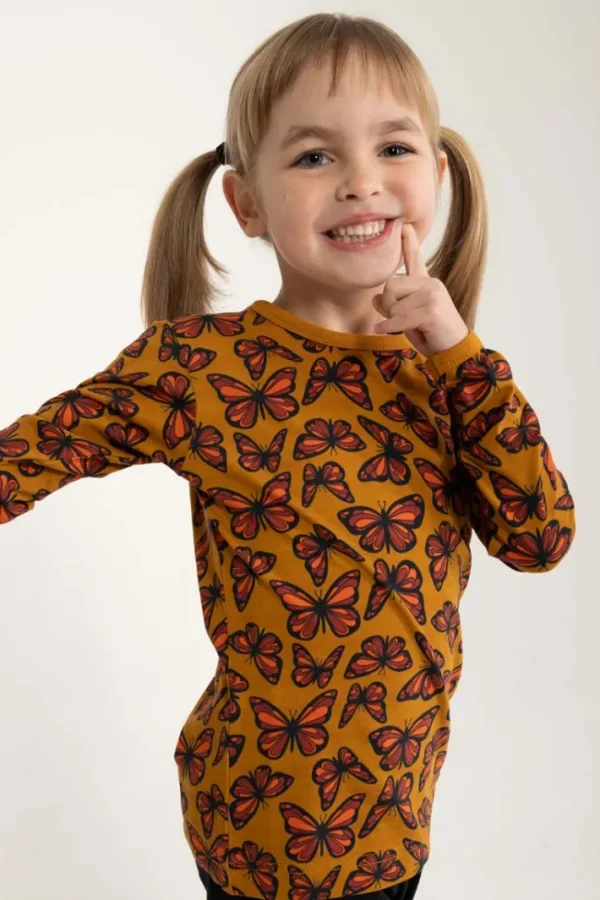 Dyrroar T AOP/STRIB Golden Honey FLUTTER