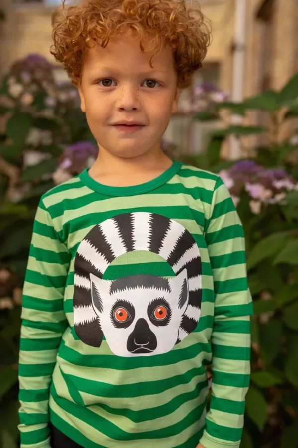 Dyrroar T AOP/STRIB Grass Green/Dusty Green KATTALEMUR