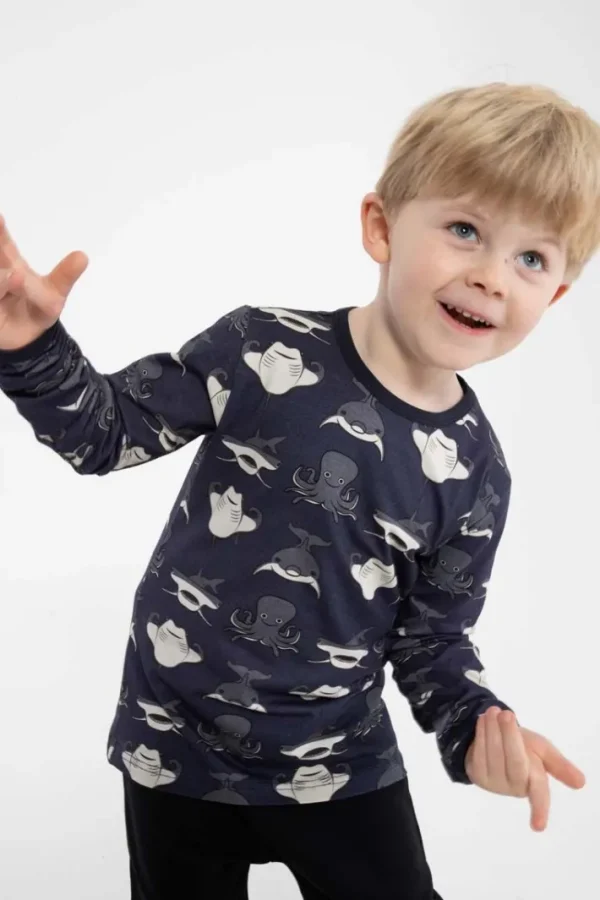 Dyrroar T AOP/STRIB Grey Marine MARINELIV