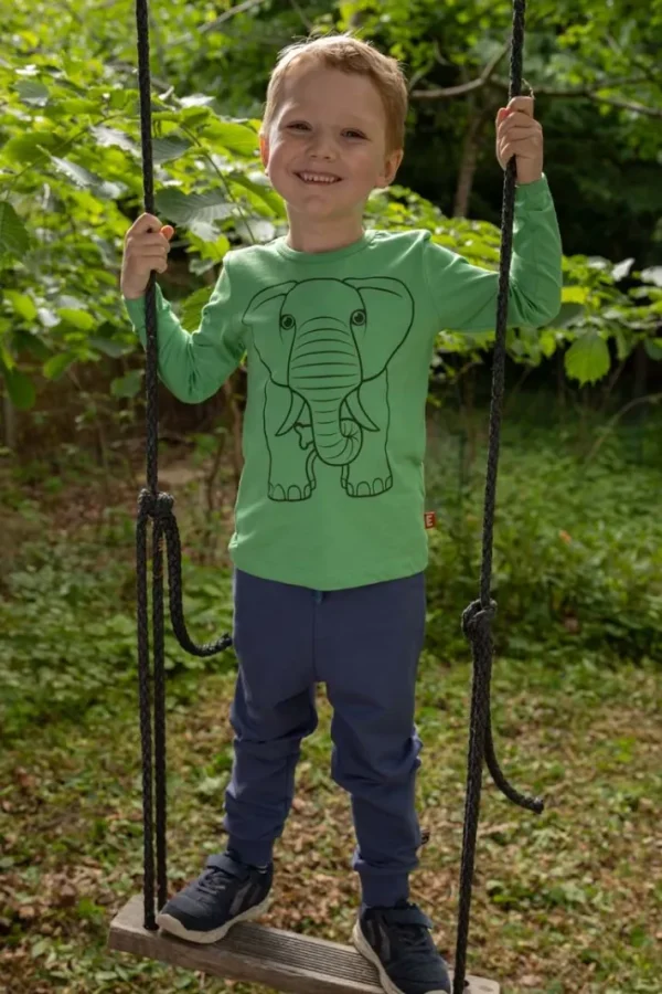 Dyrshedding T Dusty Green OUTLINE ELEFANT