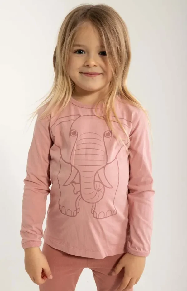 Dyrshedding T Soft Rose OUTLINE ELEFANT