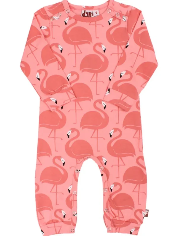Dyrtweet Suit AOP/Strib Coral FLAMINGOER