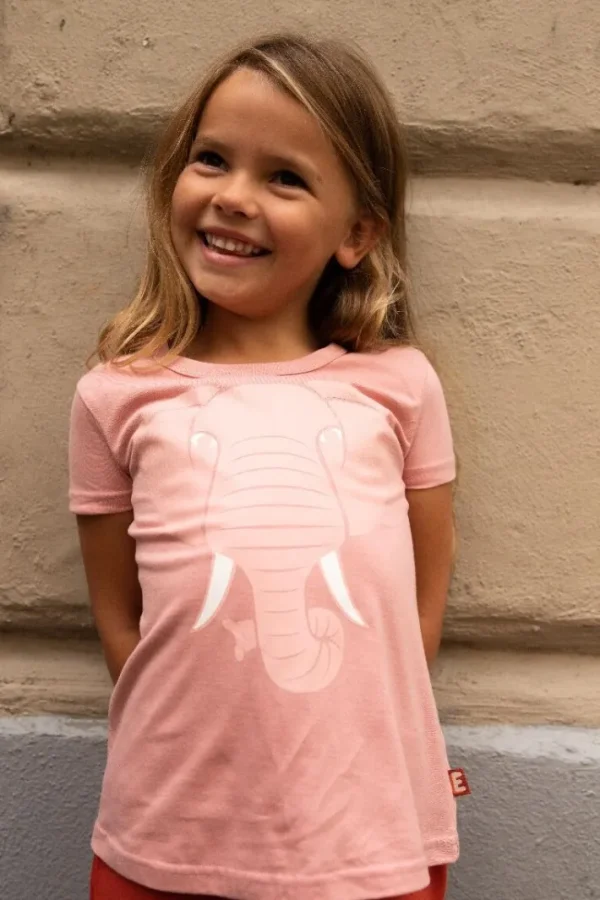 Dyrwildlife T NOOS Rose Glow ELEFANT