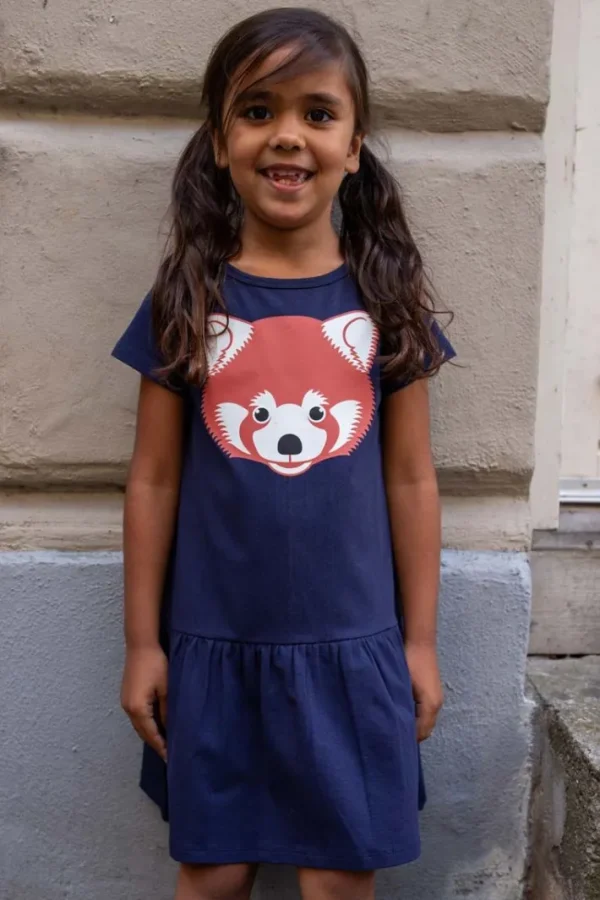 Dyrzanzi Dress Dk Navy ROED PANDA