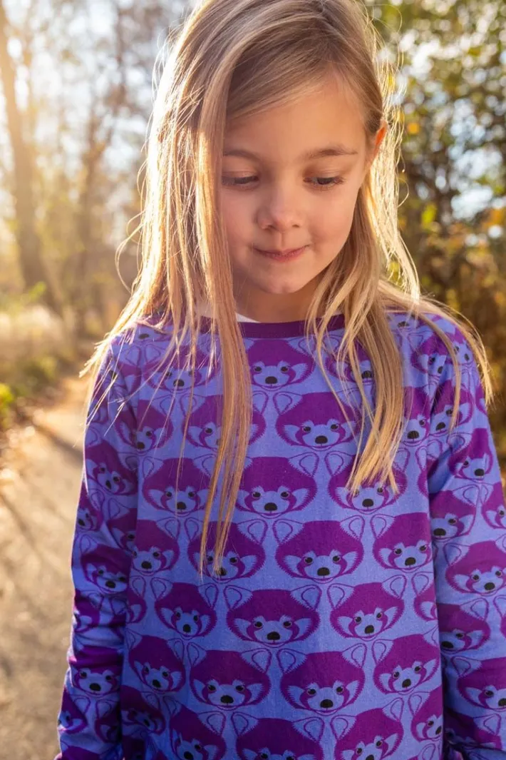 dyrzanzi_ls_dress_aopstri_1-3.webp Dyrzanzi LS Dress AOP/STRIB Ice Viola/Purple ROED PANDA