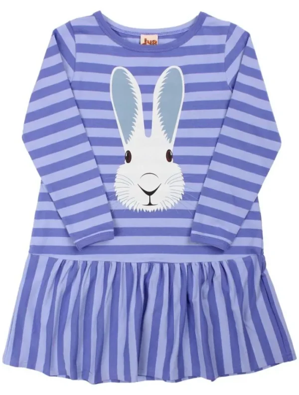 Dyrzanzi LS Dress AOP/STRIB Cold Purple/Ice Viola VILDKANIN