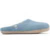 Egos Copenhagen Wool Slipper Light Blue
