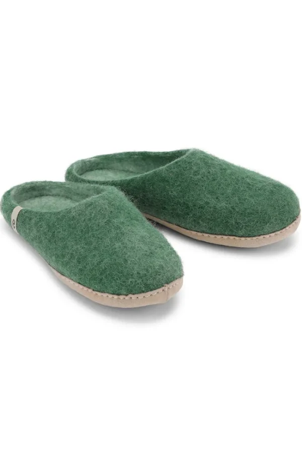 Egos Copenhagen Wool Slipper Green