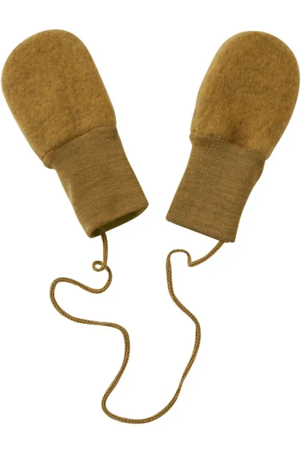 Engel Wool Natur Baby Mittens Saffron Melange