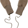 Engel Wool Natur Baby Mittens Walnut Melange