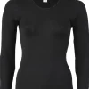 Engel Wool Natur Ladies Shirt LS Black