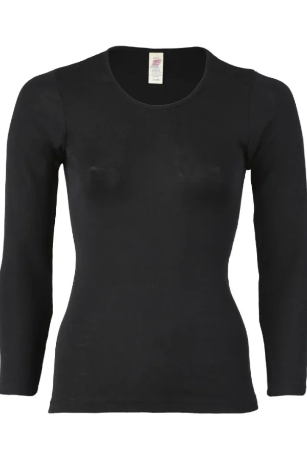 Engel Wool Natur Ladies Shirt LS Black