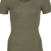 Engel Wool Natur Ladies Shirt SS Olive