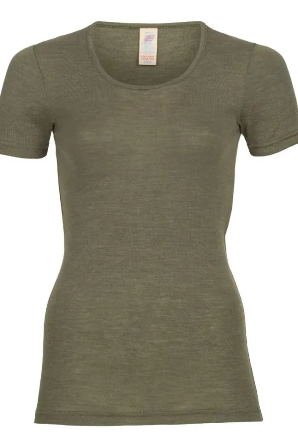 Engel Wool Natur Ladies Shirt SS Olive
