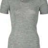 Engel Wool Natur Ladies Shirt SS Lt Grey Melange