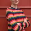 ESS - Cashmere Kiss Sweater Fuzzy Rainbow