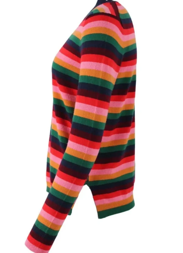 ESS - Cashmere Kiss Sweater Fuzzy Rainbow