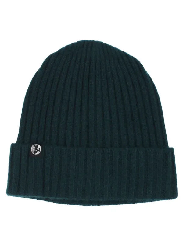 ESS - Cashmere Rib Beanie Black green