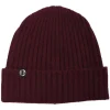 ESS - Cashmere Rib Beanie Dk Bordeaux