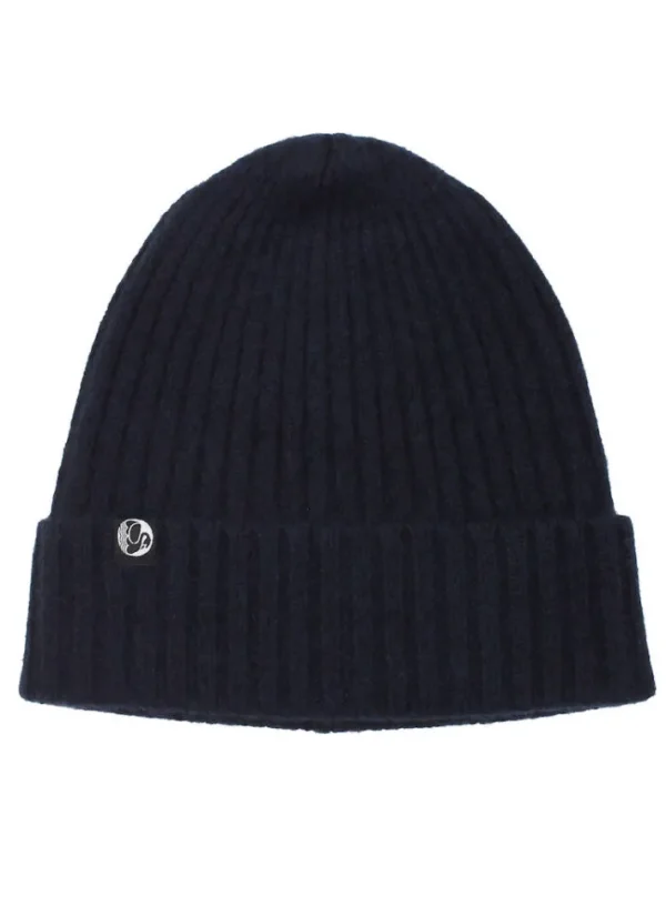 ESS - Cashmere Rib Beanie Navy
