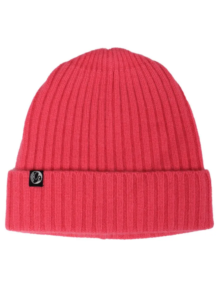 ess__cashmere_rib_beanie__0-23.webp ESS - Cashmere Rib Beanie Electric Coral