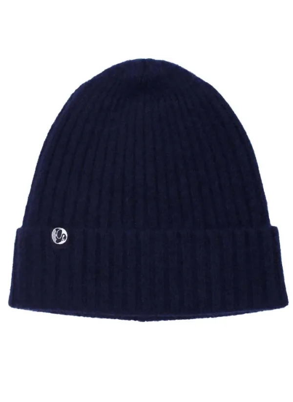 ESS - Cashmere Rib Beanie Navy