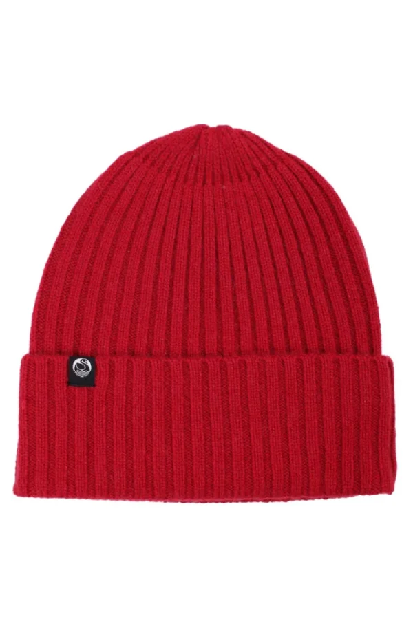 ESS - Cashmere Rib Beanie Old Red